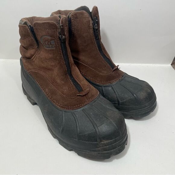 Sorel Brown Cold Mountain Zip Insulated Winter Boots - Picture 2 of 10